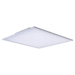 Panneau LED 'NICOLA', luminaire en saillie en métal et plastique avec LEDs fixes blanc neutre, panneau pour l'intérieur 45 x 45 cm