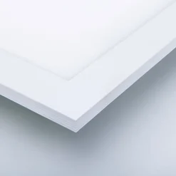 Panneau LED 'NICOLA', luminaire en saillie en métal et plastique avec LEDs fixes blanc neutre, panneau pour l'intérieur 45 x 45 cm