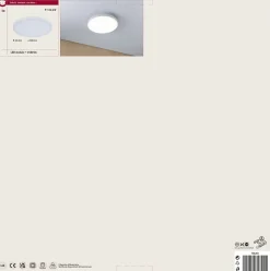 Panneau LED Produits de deuxième choix Velora rond 300mm 13W 1250lm 3000K Blanc