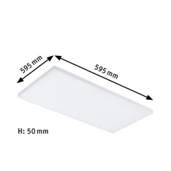 Panneau LED Smart Home Zigbee 3.0 Velora carré 595x295mm 15,5W 1600lm Tunable White Blanc gradable