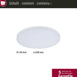 Panneau LED Smart Home Zigbee 3.0 Velora rond 400mm 22W 2000lm RGBW+ Blanc gradable