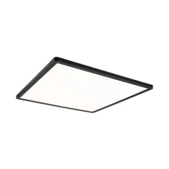 Panneau LED 3-Step-Dim Atria Shine Backlight carré 420x420mm 22W 2200lm 3000K Noir gradable