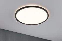 Panneau LED 3-Step-Dim Atria Shine Backlight rond 420mm 22W 2300lm 3000K Noir gradable