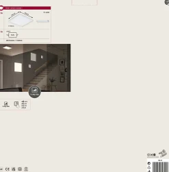 Panneau LED 3-Step-Dim Velora carré 295x295mm 17W 1600lm 3000K Blanc gradable