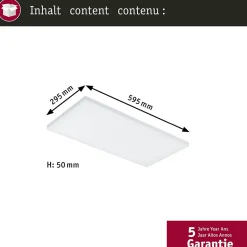 Panneau LED 3-Step-Dim Velora carré 595x295mm 26W 2550lm 3000K Blanc gradable