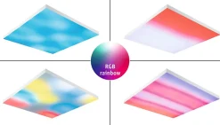 Panneau LED Velora Rainbow dynamicRGBW carré 595x595mm 31W 2820lm RGB+ Blanc gradable