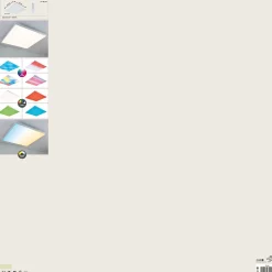 Panneau LED Velora Rainbow dynamicRGBW carré 595x595mm 31W 2820lm RGB+ Blanc gradable