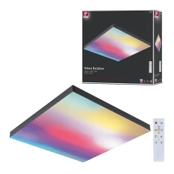 Panneau LED Velora Rainbow dynamicRGBW carré 450x450mm 19W 1690lm RGB+ Noir gradable