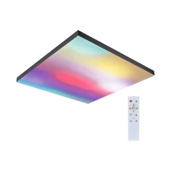 Panneau LED Velora Rainbow dynamicRGBW carré 595x595mm 31W 2820lm RGB+ Noir gradable