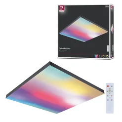 Panneau LED Velora Rainbow dynamicRGBW carré 595x595mm 31W 2820lm RGB+ Noir gradable