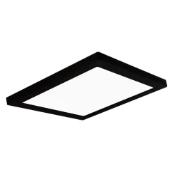 Panneau lumineux Nakaya LED intégrée blanc neutre IP44 1900lm 18W L.30x l.30 x H.1,9 cm noir GoodHome