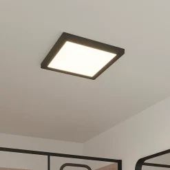 Panneau lumineux Nakaya LED intégrée blanc neutre IP44 1900lm 18W L.30x l.30 x H.1,9 cm noir GoodHome