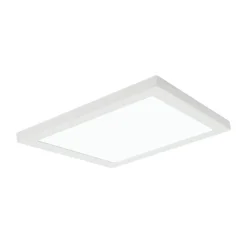 Panneau lumineux Nakaya LED intégrée blanc neutre IP44 1900lm 18W L.30xl.30xH.2,4cm blanc GoodHome