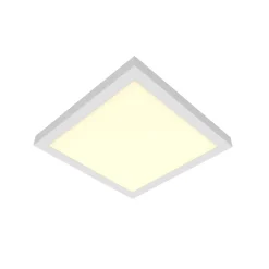 Panneau lumineux Wundt LED intégrée variation de blancs IP20 dimmable 1900lm 15W L.30xl.30xH.3,2cm blanc GoodHome