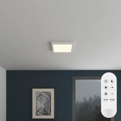 Panneau lumineux Wundt LED intégrée variation de blancs IP20 dimmable 1900lm 15W L.30xl.30xH.3,2cm blanc GoodHome