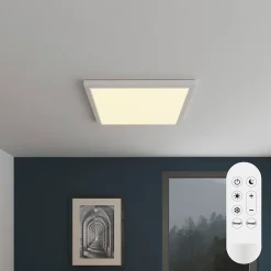 Panneau lumineux Wundt LED intégrée variation de blancs IP20 dimmable 5000lm 36W L.60xl.60xH.3,2cm blanc GoodHome