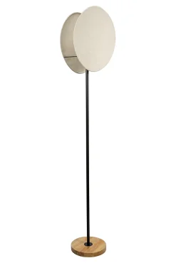 Pauleen Lampadaire Boho Darling E27 320x1670mm max. 20W Beige Noir Bois Métal Lin