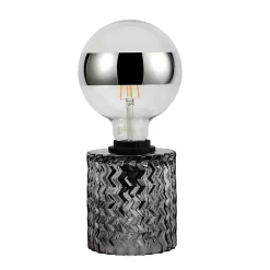 Pauleen Lampe à poser Crystal Smoke E27 max. 20W Verre fumé