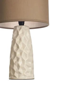 Pauleen Lampe à poser Fancy Sculpt E14 max. 20W Taupe Crème