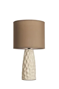 Pauleen Lampe à poser Fancy Sculpt E14 max. 20W Taupe Crème