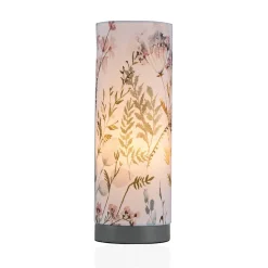 Pauleen Lampe à poser Flowery Romance E14 110mm max. 20W Beige Gris Béton Lin