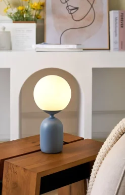 Pauleen Lampe à poser Glowing Charm E14 max. 20W Bleu Blanc