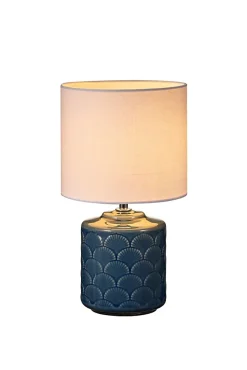 Pauleen Lampe à poser Glowing Midnight E14 max. 20W Bleu Blanc