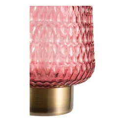 Pauleen Lampe à poser Rose Glamour E27 2700K 30lm 0,8W Rose Laiton