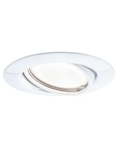 Paulmann Base 93411 Spot encastrable LED GU10 5 W blanc mat orientable, ampoule incl