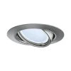 Paulmann Base Spot encastrable LED GU10 5 W fer brossé ronde 90 mm orientable