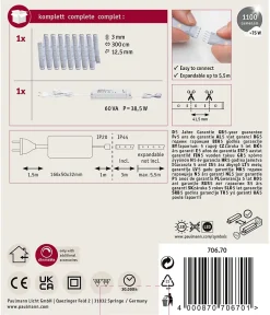 Paulmann MaxLED 1000 70670 Ruban LED 24 V blanc chaud 300 cm dimmable