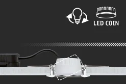 Paulmann Nova 93488 - Spot encastrable LED 3 pièces 18 W chrome, orientable, dimmable