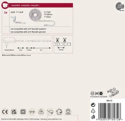 Paulmann SimpLED 78972 - Ruban LED 5 m blanc chaud 3000K, kit complet 230/12V, IP20