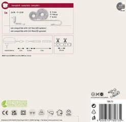 Paulmann SimpLED 78973 Ruban LED 7,5 m blanc chaud 12 V kit complet