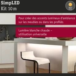 Paulmann SimpLED 78974 Ruban LED 12 V blanc 10 m 22 W 1920 lm IP20