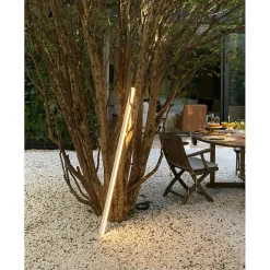 Pencil - Module lumineux à piles Zafferano, petit, portable et rechargeable, IP65, variateur, hauteur 50 cm, blanc