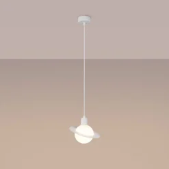 Pendentif en acier 1 lampes 20x20x125cm Sollux