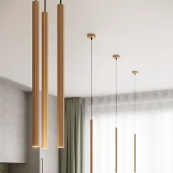 Pendentif en acier 1 lampes 8x8x120cm Sollux