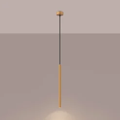 Pendentif en acier 1 lampes 8x8x120cm Sollux