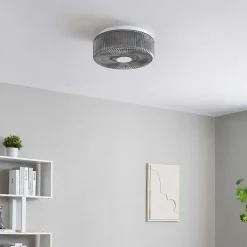 Petit plafonnier spot fumé ou applique avec verre texturé - Paolina