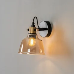 Petite applique en verre ambré - Linz