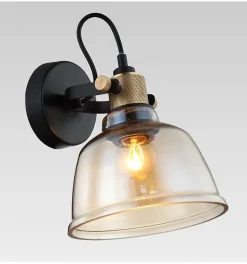 Petite applique en verre ambré - Linz