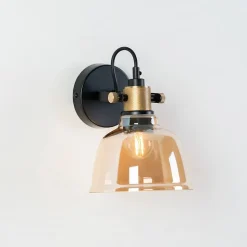 Petite applique en verre ambré - Linz