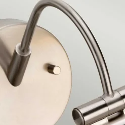 Petite applique LED pour tableau Alton 1 lumière - Nickel brossé