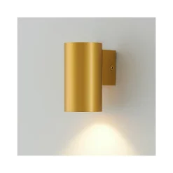 Petite applique murale cylindrique dorée - Liv