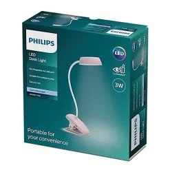 Philips, lampe de lecture à clipser, rose