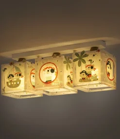 Plafonnier à 3 lampes pour enfants The Pirates