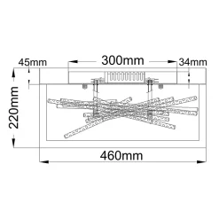 Plafonnier LED Styx 8W LED - Tape