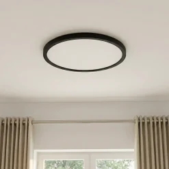 Plafonnier à LED blanc neutre 1700lm 14.5W IP44 ⌀30cm noir GoodHome Thornaby