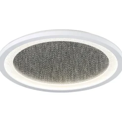 Plafonnier à LED effet pailleté blanc Ø29.5cm IP20 22W 2200lm, Brilliant Tanida